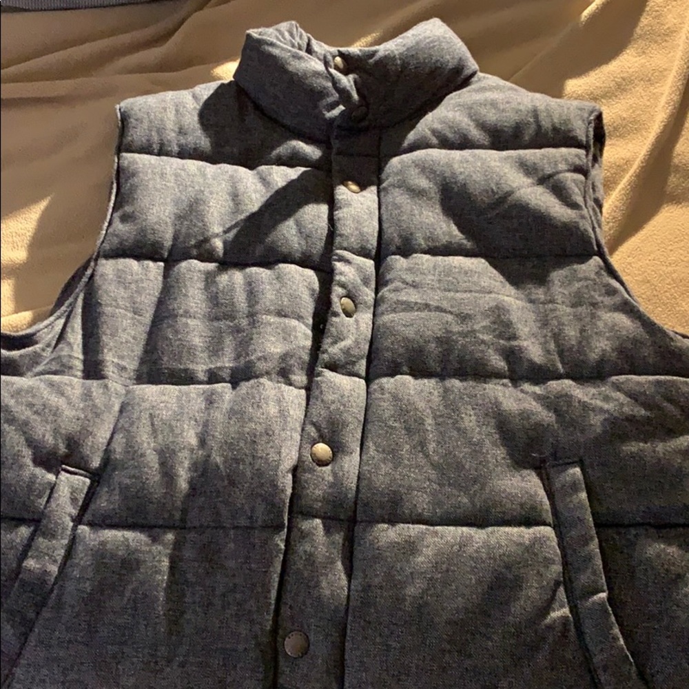 Blue quilted vest - banana republic - L